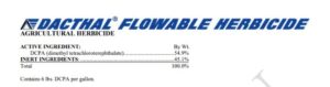 Dacthal® flowable herbicide 