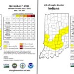 Figure 3: Left - US Drought Monitor from December 5, 2023. Right - US Drought Monitor from February 27, 2024.