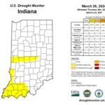 Figure 5: US Drought Monitor – Indiana Map, released March 29, 2024.