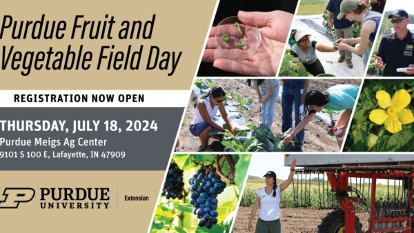 Purdue Fruit and Vegetable Field Day Registration now open