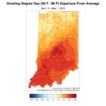 Figure 4- GDD ABOVE NORMAL APRIL 15-MAY7