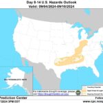 Figure 3: Rapid onset drought, also known as "flash drought", will make a return to central and southern Indiana in the coming weeks as a much drier pattern takes hold.