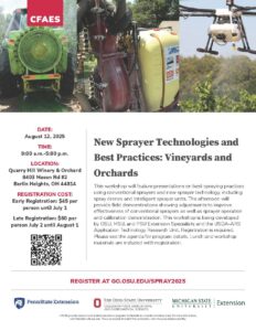 New Sprayer Technologies and Best Practices: Vineyards and Orchards