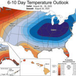 Figure 1: The CPC indicates a nearly 100% chance of below normal temperatures over much of the Midwest.